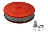 FILTRE A AIR (DIAMETRE 35,5 cm x HAUTEUR 7,62 cm) easy flow air cleaner 14 inch x 3 inch ORANGE PAFE Mr Gasket 1403G