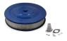 FILTRE A AIR (DIAMETRE 35,5 cm x HAUTEUR 7,62 cm) easy flow air cleaner 14 inch x 3 inch BLUE PAFE Mr Gasket 1404G