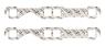 CHEVROLET 1955-1996 PAIRE DE JOINTS D`CHAPPEMENT exhaust gaskets small block square ports chevy Mr Gasket 150C