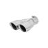 Ss Tip 2.5in X 3 Dual Ang.clamp-r FLOWMASTER 15389