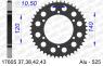 COURONNE ALU 17605-43 PAS ORIGINE 525 43 Dents JANTE DYMAG ( VOIR PHOTO )