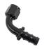 -10 90 Deg Hose End Push-on Black MR. GASKET 209010-BL