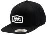 100% CASQUETTE CORPO SNAPBACK LOGO BLANC