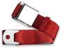 2pt bright red lap belt 60