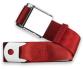 2pt bright red lap belt 75
