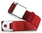 2pt bright red lap belt 90