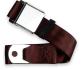 2pt burgundy lap belt 60