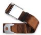 2pt brown lap belt 60