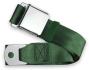 2pt dark green lap belt 60