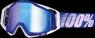 100% MASQUE MASK LUNETTES THE RACECRAFT BLEU ET BLANC ECRAN MIROIR BLUE