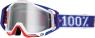 100% MASQUE MASK LUNETTES THE RACECRAFT VARSITY ECRAN MIROIR SILVER