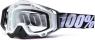 100% MASQUE MASK LUNETTES THE RACECRAFT NOIR ET BLANC ECRAN TRANSPARENT