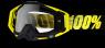 100% MASQUE MASK LUNETTES THE RACECRAFT NOIR ET JAUNE ECRAN TRANSPARENT