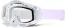 100% MASQUE MASK LUNETTES THE RACECRAFT BLANC ECRAN TRANSPARENT