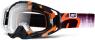 100% MASQUE MASK LUNETTES THE RACECRAFT ORANGE ECRAN TRANSPARENT