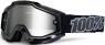 100% MASQUE MASK LUNETTES THE ACCURI NOIR ENDURO ECRAN MIROIR SILVER