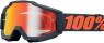 100% MASQUE MASK LUNETTES THE ACCURI GUNMETAL ECRAN MIROIR RED