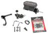 FORD MUSTANG 1964-1972 KIT MAITRE CYLINDRE COMPACT ALUMINIUM NOIR DOUBLE CIRCUIT HIGH VOLUME SANS ASSISTANCE Kit Aluminum Tandem Master Cylinders black WILWOOD 261-15544-BK