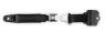 2pt black retractable lap belt chrome pushbutton buckle RETROBELT 269-BLK-12
