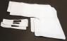 FORD MUSTANG 1964-1968 CABRIOLET FEUTRINE D HABILLAGE AVANT CUIR OU SIMILI A COLLER SUR PANNEAUX ARRIERE Convertible quartel panel trim pad kit SCOTT DRAKE C5ZZ-76314867PK