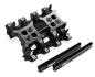 LS3 DUAL-QUAD MID-RISE INTAKE MAN, EFI - BLACK Holley 300-134BK