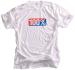 100% TEE-SHIRT MAILLOT A MANCHES COURTES VINTAGE BLANC