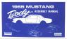 FORD MUSTANG 1965 MANUEL D ASSEMBLAGE Body assembly manual SCOTT DRAKE AM-6