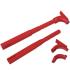 Spark Plug Wire Tubes, Pro Stock Chrysler/Ford Hemi, Red MSD 3476