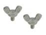 FORD MUSTANG 1964-1967 PAIRE DE VIS PAPILLON POUR FILTRE A AIR 260 289 air cleaner to snorkle nuts 260 289 SCOTT DRAKE 358462-S7