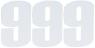 MOOSE RACING AUTOCOLLANT STICKERS NUMRO NEUF EN BLANC 15cm