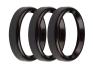 2-1/16 BEZELS, BLACK, BOLD, PACK OF 3 Holley EFI 553-145BKB
