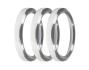 2-1/16 BEZELS, SILVER, PACK OF 3 Holley EFI 553-145S