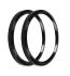 4-1/2 BEZELS, BLACK, PACK OF 2 Holley EFI 553-147BK