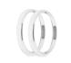 4-1/2 BEZELS, SILVER, BOLD, PACK OF 2 Holley EFI 553-147SB