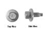 FORD MUSTANG 1969-1970 BOULON POUR CORPS ET AILE CADMIUM ARGENT fender and body bolt cadmium and wax soft silver SCOTT DRAKE 57039-S7