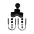 RAM MOUNTS BOULE RAM COTE MOTO DOUBLE COLLIER U