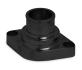 WEIAND ALUMINUM WATER OUTLET, STRAIGHT, BLACK Weiand 6254