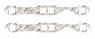 CHEVROLET 1955-1996 V8 262/400 PAIRE DE JOINTS D`CHAPPEMENT exhaust gasket small block gen I square ports chevy Mr Gasket 6452
