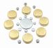 BRASS FREEZE PLUG KIT SB CHEV Mr Gasket 6481