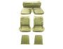 FORD MUSTANG 1965 FASTBACK SET COMPLET DE HOUSSE COUVRE SIEGE STANDARD LIERRE DORE Full Set Upholstery Standard Ivy Gold SCOTT DRAKE 65FB-S-FULL-IG