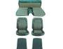 FORD MUSTANG 1966 FASTBACK SET COMPLET DE HOUSSE COUVRE SIEGE STANDARD BLEU TURQUOISE Full Set Upholstery Standard Aqua SCOTT DRAKE 66FB-S-FULL-AQ