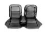 FORD MUSTANG 1967 COUVRE SIEGE BANQUETTE AVANT NOIR Bench Front Seat Upholstery Black SCOTT DRAKE 67-B-BENCH-BK