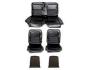 FORD MUSTANG 1967 CABRIOLET CONVERTIBLE SET COMPLET DE COUVRE SIEGE STANDARD NOIR Full Set Upholstery Standard Black SCOTT DRAKE 67CV-S-FULL-BK