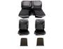 FORD MUSTANG 1967 FASTBACK SET COMPLET DE COUVRE SIEGE STANDARD NOIR Full Set Upholstery Standard Black SCOTT DRAKE 67FB-S-FULL-BK