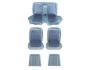 FORD MUSTANG 1968 COUPE SET COMPLET DE COUVRE SIEGE STANDARD BLEU Full Set Upholstery Standard Blue SCOTT DRAKE 68CP-S-FULL-BL