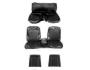 FORD MUSTANG 1968 FASTBACK SET COMPLET DE COUVRE SIEGE NOIR AVEC BANQUETTE AVANT + ARRIERE Bench Seat Full Upholstery Black SCOTT DRAKE 68FB-B-FULL-BK