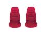 FORD MUSTANG 1970 DELUXE PAIRE DE COUVRE SIEGES AVANT ROUGE VERMILLON Deluxe Front Bucket seat upholstery pair Vermillion SCOTT DRAKE 70-D-BUCK-VE
