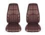 FORD MUSTANG 1971 DELUXE PAIRE DE COUVRE SIEGES AVANT GINGEMBRE Deluxe Front Bucket seat upholstery pair Ginger SCOTT DRAKE 71-D-BUCK-GI