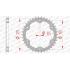 COURONNE ACIER PAS 525 38 Dents 7190038 KTM 1290 R Superduke R ABS 2014-2016
