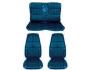 FORD MUSTANG 1971 CABRIOLET SET COMPLET COUVRE SIEGE DELUXE CONFORTABLE BLEU comfort weave full Blue SCOTT DRAKE 71CV-D-FULL-BL